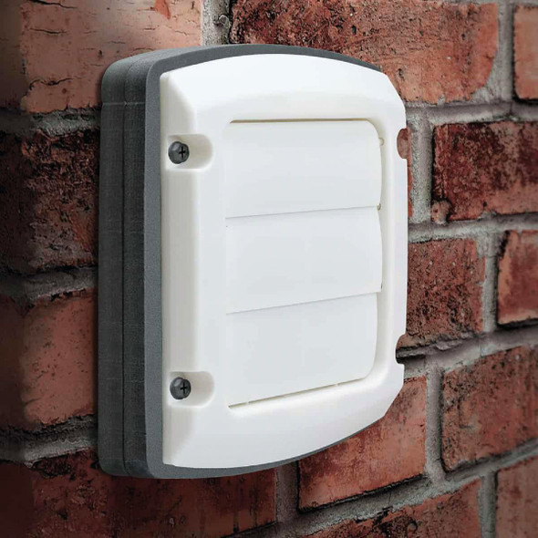 Dundas Jafine EzFix 4 In. White Plastic Replacement Vent Cap & Gasket Kit