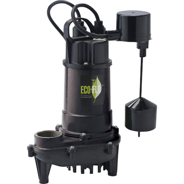 ECO-FLO 1/3 HP Submersible Cast Iron Sump Pump ECD33V