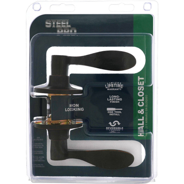 Steel Pro Oil Rubbed Bronze Wave Passage Door Lever LC2X703B 201317