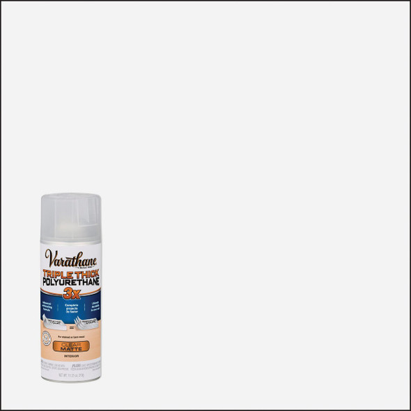 Varathane Triple Thick Matte Clear Spray Polyurethane, 11.25 Oz. 318289