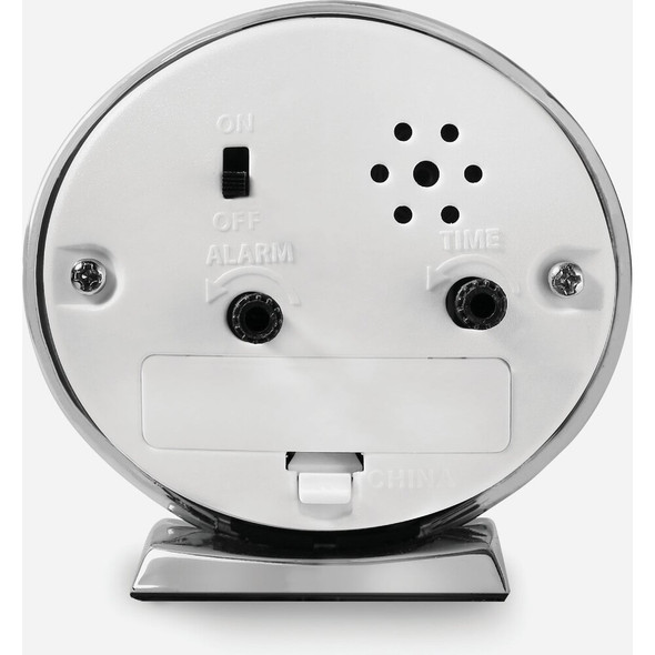 Westclox Baby Ben Silver Classic Style Battery Operated Alarm Clock 11611QA 650239