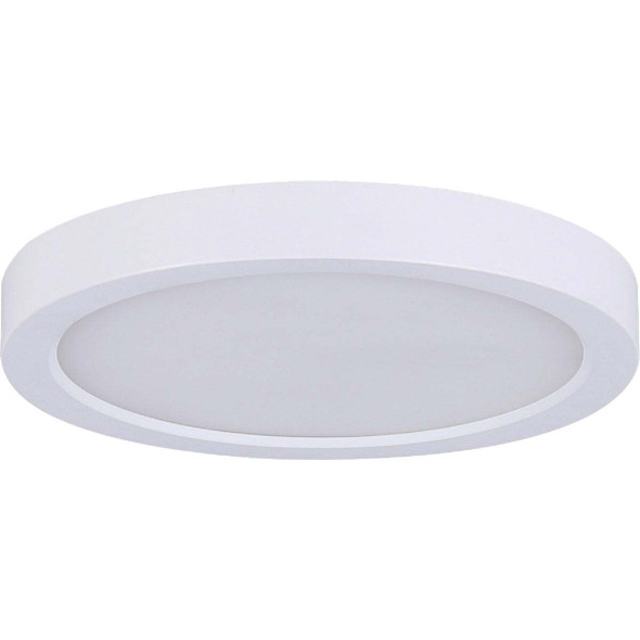 Canarm 11 In. White LED Round Disc Flush Mount Light Fixture DL-11C-22FC-WH-C