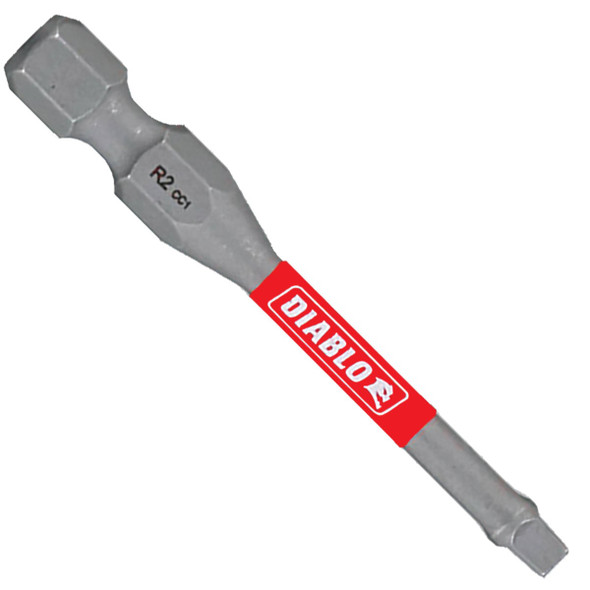 Diablo #2 Square Recess 2 In. Power Impact Screwdriver Bit DSQ22P1 336621