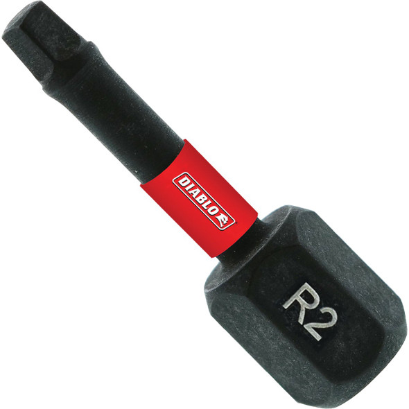 Diablo #2 Square Recess 1 In. Insert Impact Screwdriver Bit (100-Pack) DSQ21P100 333638