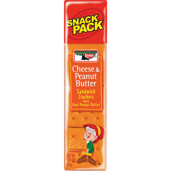 Keebler 1.8 Oz. Cheese & Peanut Butter Sandwich Crackers 20103 Pack of 12