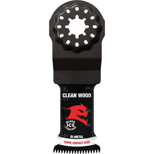 Diablo Starlock 1-1/4 In. Bi-Metal Oscillating Blade for Clean Wood (3-Pack)