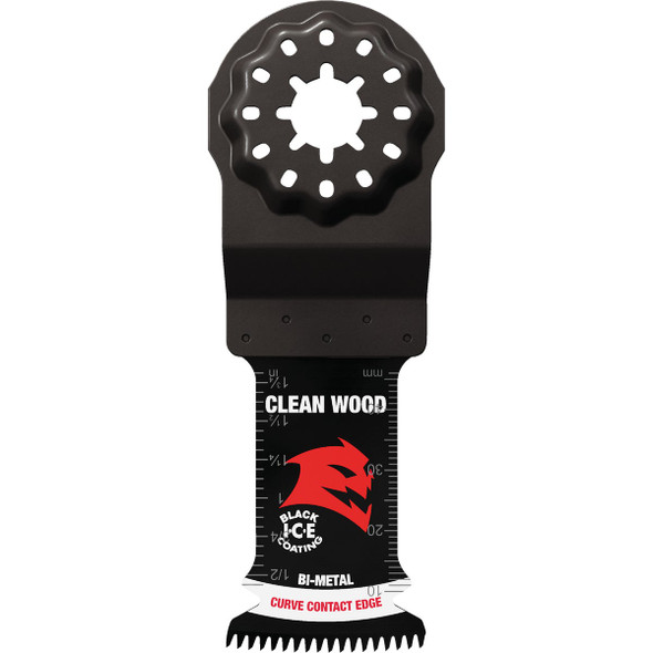 Diablo Starlock 1-1/4 In. Bi-Metal Oscillating Blade for Clean Wood (3-Pack)