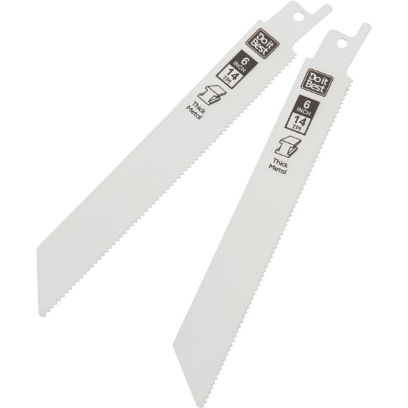 Do it Best 6 In. 14 TPI Bi-Metal Thick Metal Reciprocating Saw Blade (2-Pack) Do it Best 6 In. 14 TPI Bi-Metal Thick Metal Reciprocating Saw Blade (2-Pack)