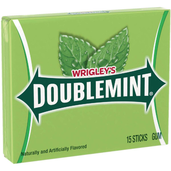 Wrigley's Doublemint Spearmint Chewing Gum (15-Piece) 1735 Pack of 10