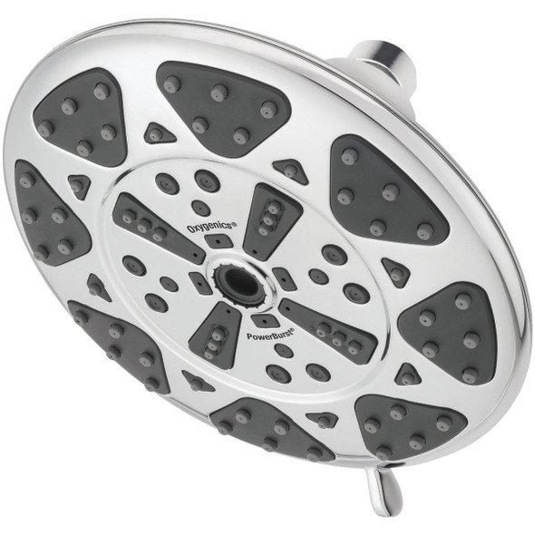 Oxygenics PowerBurst 6-Spray 1.8 GPM Rainshower Fixed Shower Head, Chrome 95288