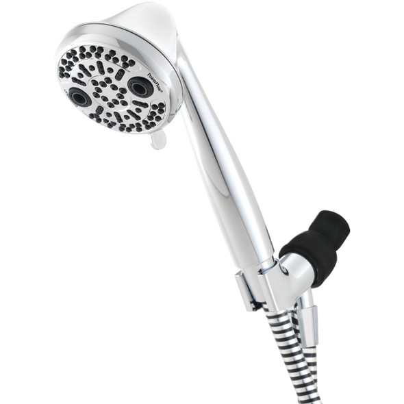 Oxygenics PowerFlow 3-Spray 1.75 GPM Handheld Shower Head, Chrome 87146