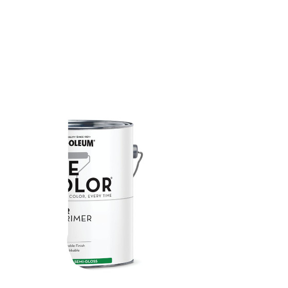 Rust-Oleum Sure Color Semi-Gloss White Interior Wall Paint and Primer, Gallon