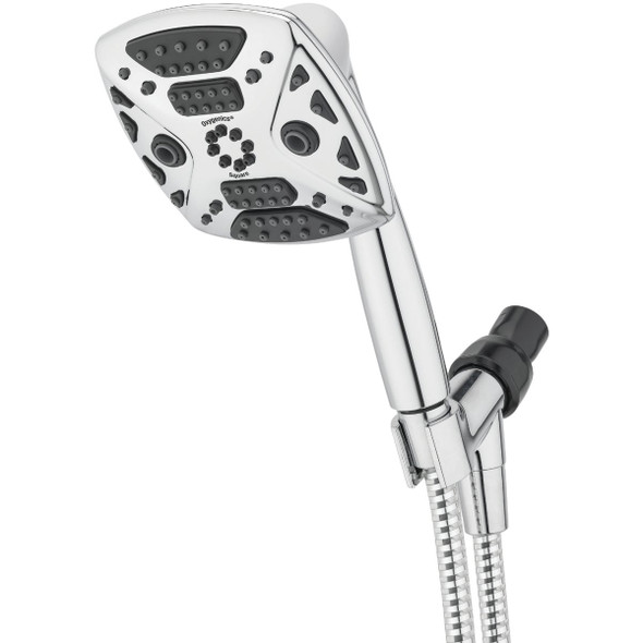 Oxygenics 7-Spray 1.8 GPM Square Handheld Shower Head, Chrome 94177