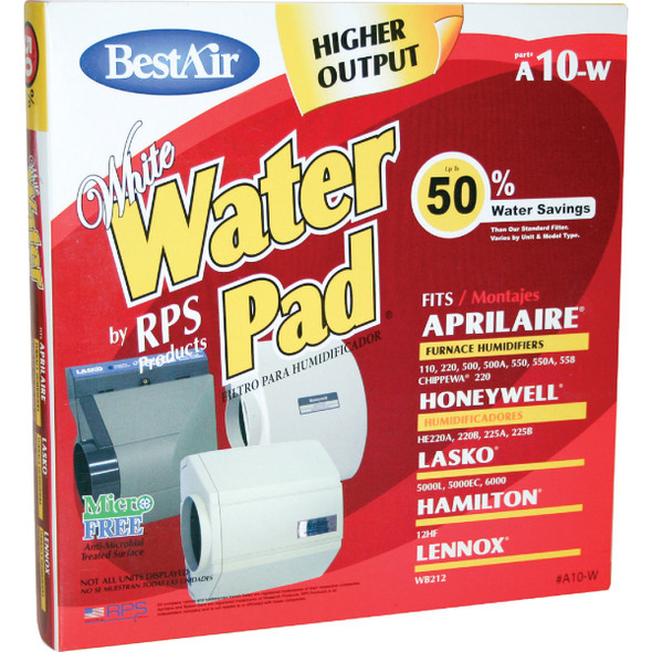BestAir White WaterPad A10W Humidifier Wick Filter A10W-PDQ-4