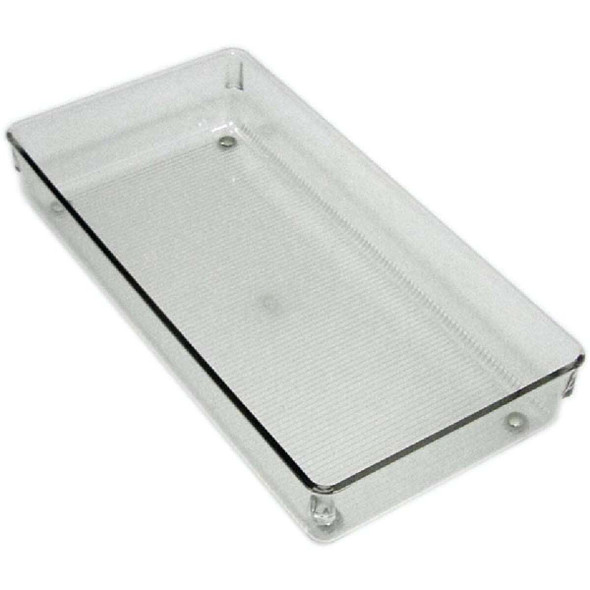 iDesign Linus 6 In. W. x 12 In. L. x 2 In. D. Clear Drawer Organizer Tray 70025