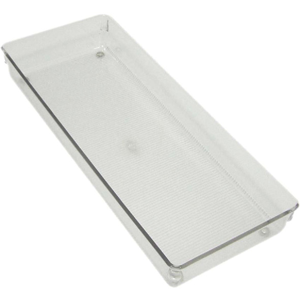 iDesign Linus 6 In. W. x 15 In. L. x 2 In. D. Clear Drawer Organizer Tray 70027