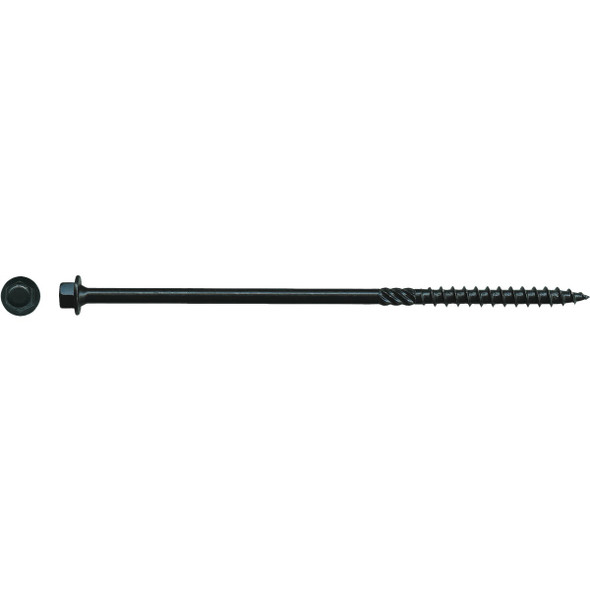 Big Timber #14 x 6 In. Black Log Structure Screw (25-Count) BL146-25