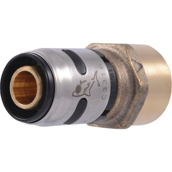 SharkBite EvoPex 1/2 In. x 1/2 In. FPT Push-to-Connect Plastic Connector K072A