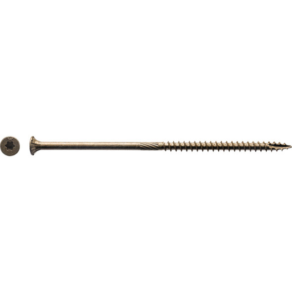 Big Timber #10 x 5 In. Bronze Flat Head Wood Screw (37 Ct., 1 Lb.) 1BTX105