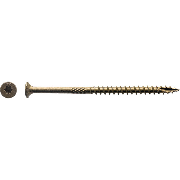 Big Timber #10 x 3-1/2 In. Bronze Flat Head Wood Screw (270-Count, 5 Lb.)