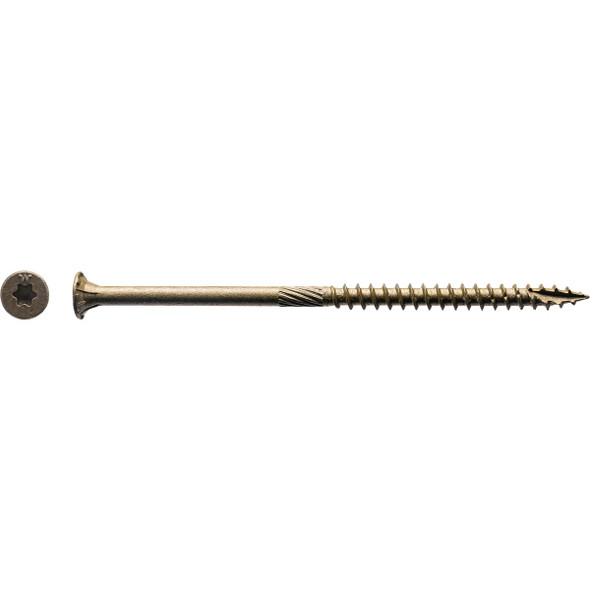 Big Timber #10 x 4 In. Bronze Flat Head Wood Screw (240-Count, 5 Lb.) 5BTX104
