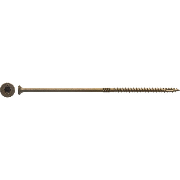 Big Timber #10 x 6 In. Bronze Flat Head Wood Screw (32-Count, 1 Lb.) 1BTX106