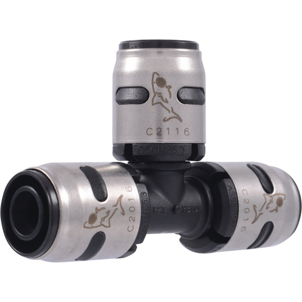 SharkBite EvoPex 1/2 In. x 1/2 In. x 1/2 In. Push-to-Connect Plastic Tee K362A