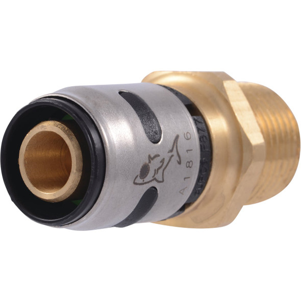 SharkBite EvoPex 1/2 In. x 1/2 In. MPT Push-to-Connect Plastic Connector K120A