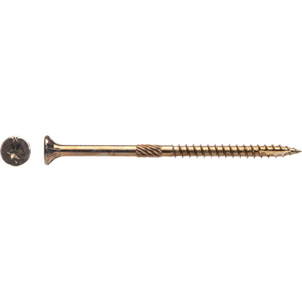 Big Timber #9 x 3 In. Yellow Zinc Flat Head Wood Screw (390-Count, 5 Lb.) 5YTX93