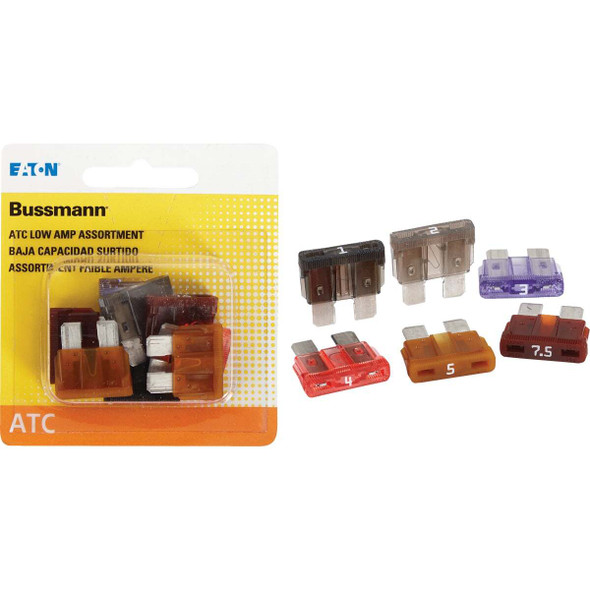 Bussmann ATC Low Amp Fuse Assortment (8-Piece) BP/ATC-AL8-RP