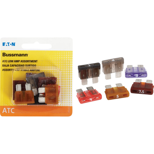 Bussmann ATC Low Amp Fuse Assortment (8-Piece) BP/ATC-AL8-RP