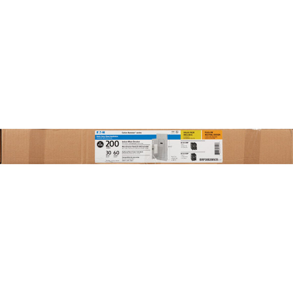 Eaton BR 200A 30-Space 60-Circuit Indoor Load Center Value Pack BRP30B200V25 523102