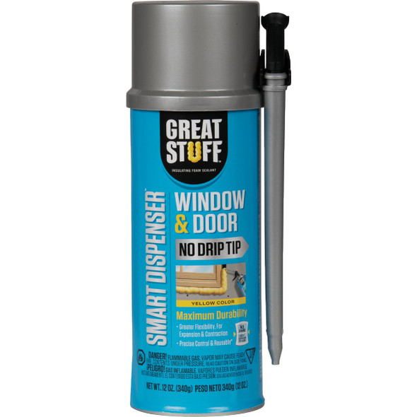 Great Stuff 12 Oz. Window & Door Foam Sealant with Smart Dispenser 99108862