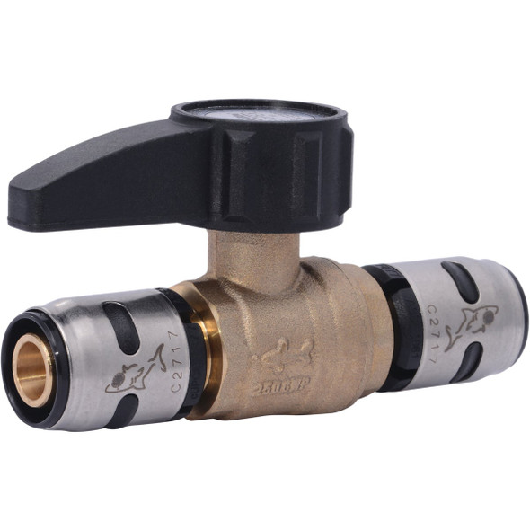 SharkBite EvoPex 1/2 In. x 1/2 In. Push-to-Connect Plastic Ball Valve K22222