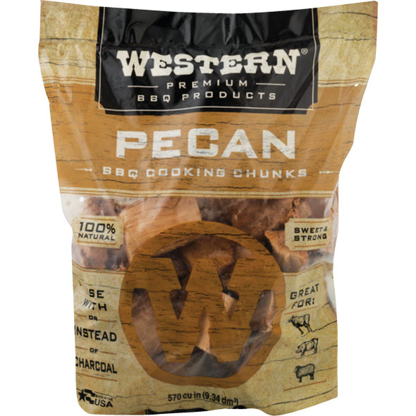 Western 500 Cu. In. Pecan Wood Smoking Chunks 78156
