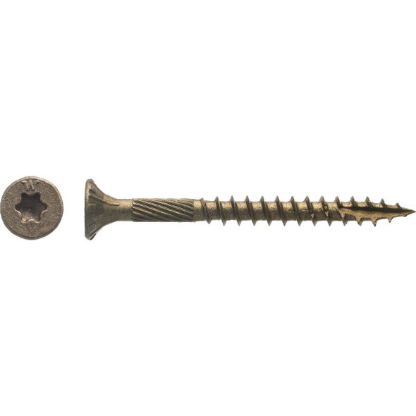 Big Timber #8 x 1-3/4 In. Bronze Flat Head Wood Screw (173-Count, 1 Lb.)