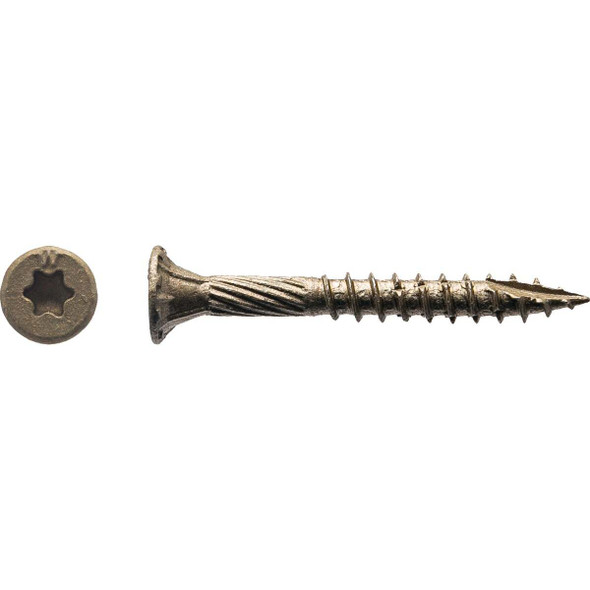 Big Timber #9 x 1-1/2 In. Bronze Flat Head Wood Screw (140 Ct., 1 Lb.) 1BTX9112