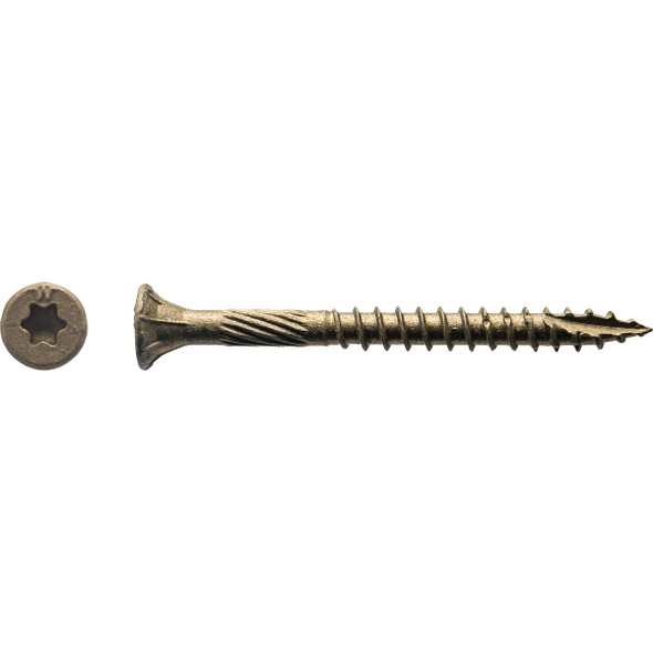 Big Timber #9 x 2 In. Bronze Flat Head Wood Screw (118 Ct., 1 Lb.) 1BTX92