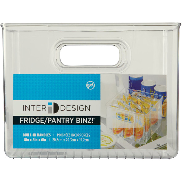 iDesign 8 In. W. x 6 In. H. x 8 In. D. Clear Fridge-Pantry Storage Binz 71230 627507