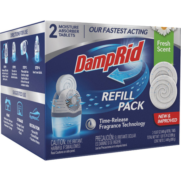 DampRid 2ct Dropin Absorb Refill FG97FSSB