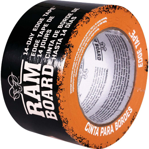 Ram Board Edge Tape 2-1/2 In. W x 180 Ft. L Floor Protection Tape, Safety Orange