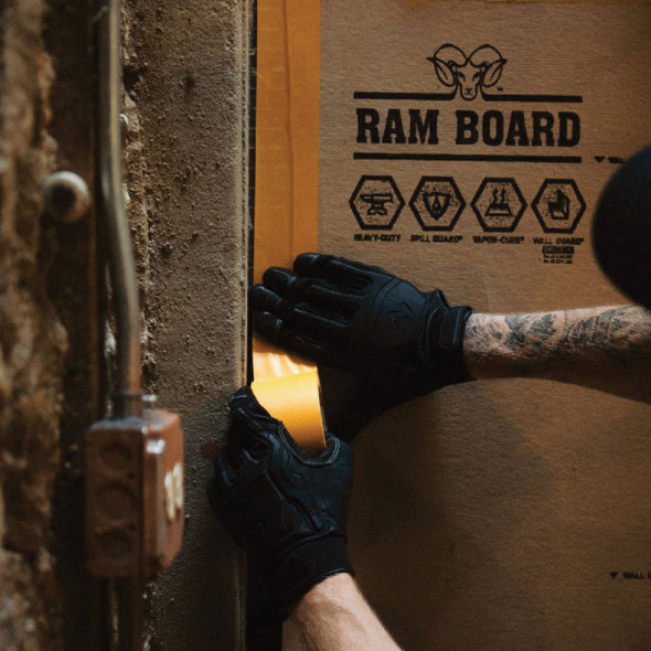 Ram Board Edge Tape 2-1/2 In. W x 180 Ft. L Floor Protection Tape, Safety Orange