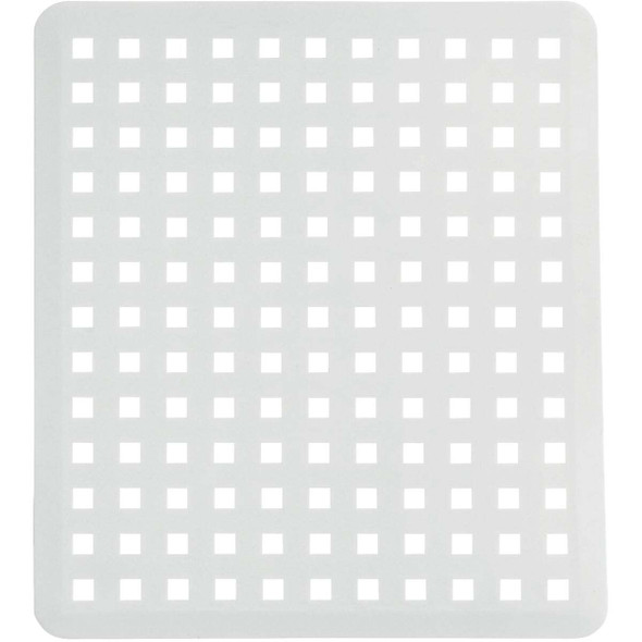 iDesign Euro 11 In. x 12.5 In. White Plastic Sink Mat 36601