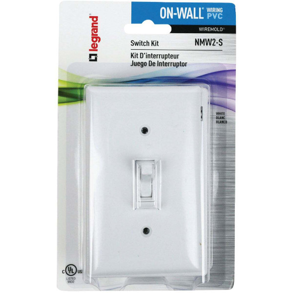 Wiremold On-Wall White PVC 1 In. Switch Kit NMW2-S