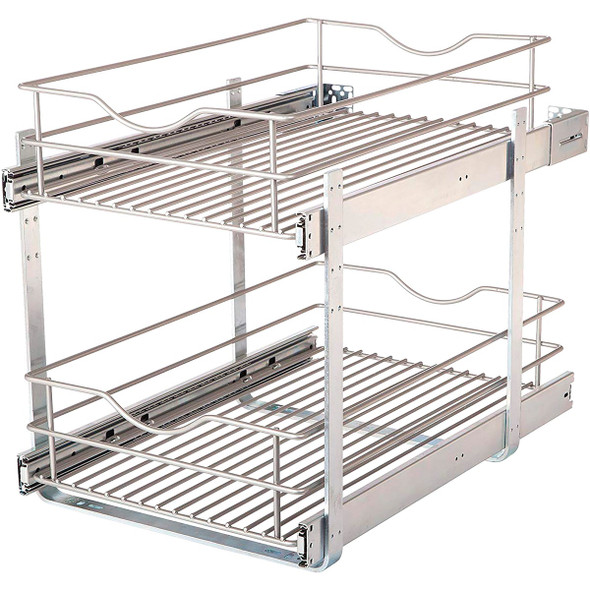 Real solutions 14" Dbl Pullout Basket RS-DBLMUB-14-FN