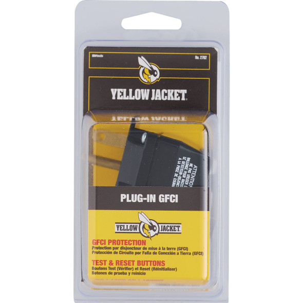 Yellow Jacket 15A 120V GFCI Portable Plug-In Adapter 2762 512731
