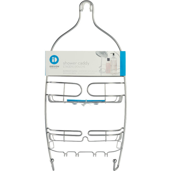 iDesign Neo Medium Silver Shower Caddy iDesign Neo Medium Silver Shower Caddy