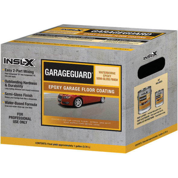 Insl-X GarageGuard 1 Gal. Showroom Gray Epoxy Garage Floor Coating EGG310S99-1K
