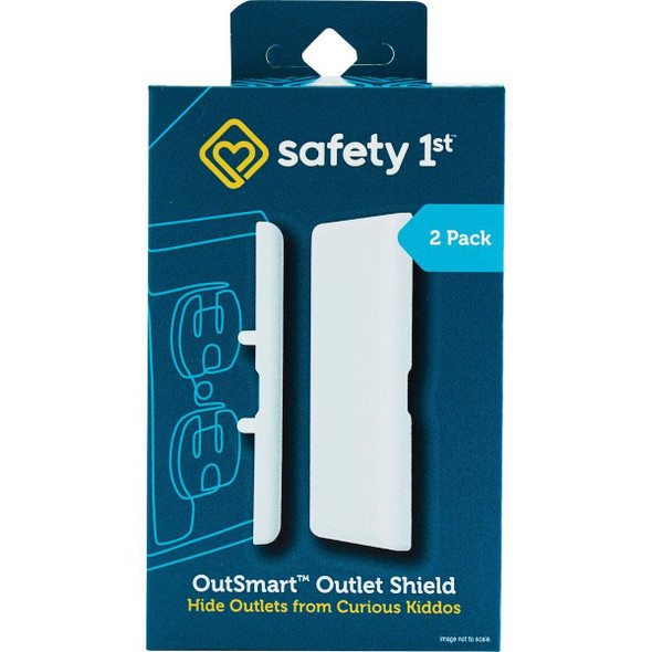 Safety 1st Outsmart Plug In White Outlet Shield (2-Pack) HS275