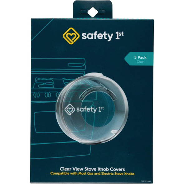 Safety 1st Clear View Plastic Stove Knob Covers (5-Pack) 48409